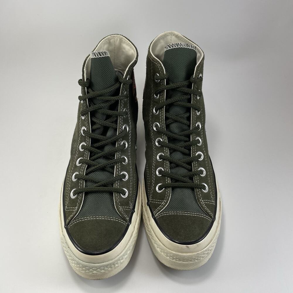 Converse Chuck Taylor 70 HI 'Utility Green' Suede Sneaker Mens Size 8, Womens 10 - Picture 11 of 11